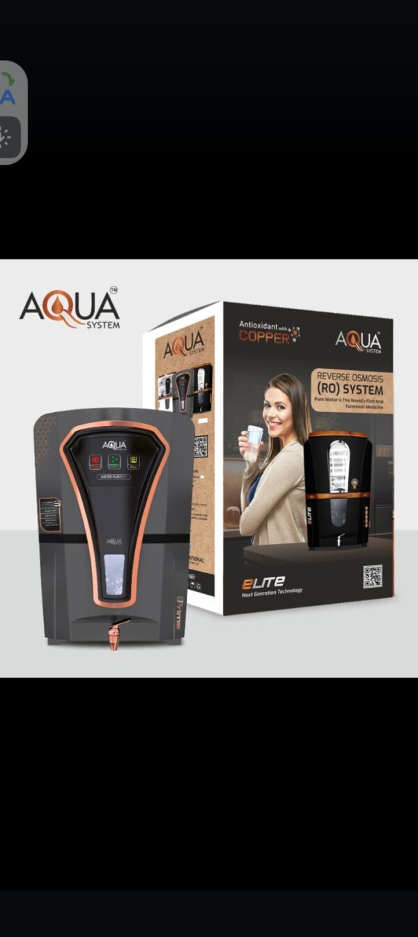 Aqua Fresh Water Purifier 12L RO + UF + Minerals + Copper Water Purifier (Black Copper) - Image 2