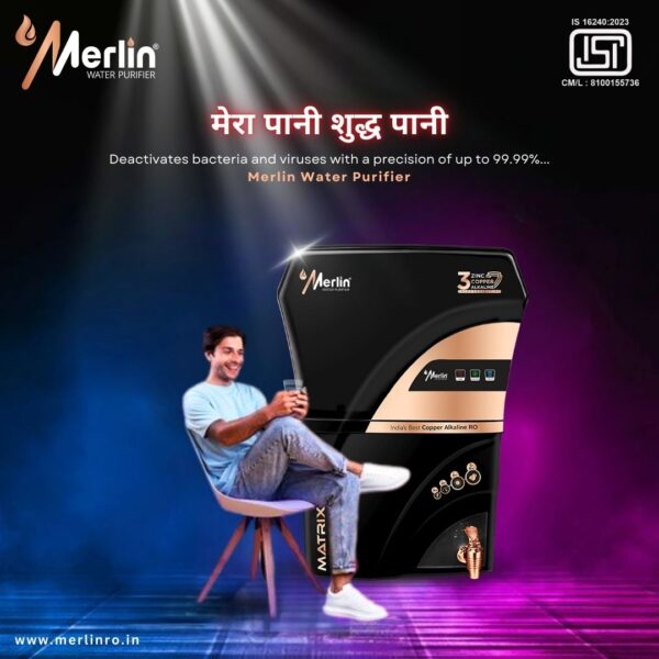 Merlin Matrix Water Purifier with RO+UV+TDS Adjuster 12 Litre - Image 3