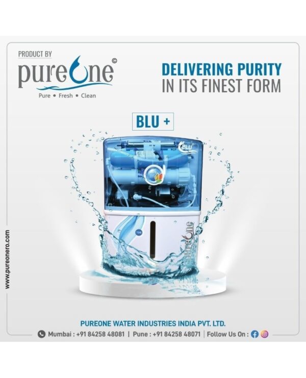 Pure One Blu+ RO+UV+UF Water Purifier System - Image 4