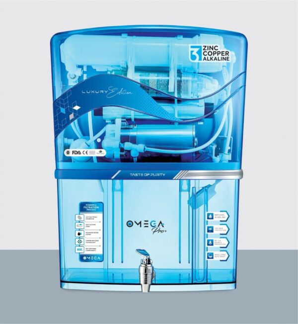 HydrARO OMEGA Pro+ RO Water Purifier + UV + Copper Alkaline 10L / 12L - Image 3