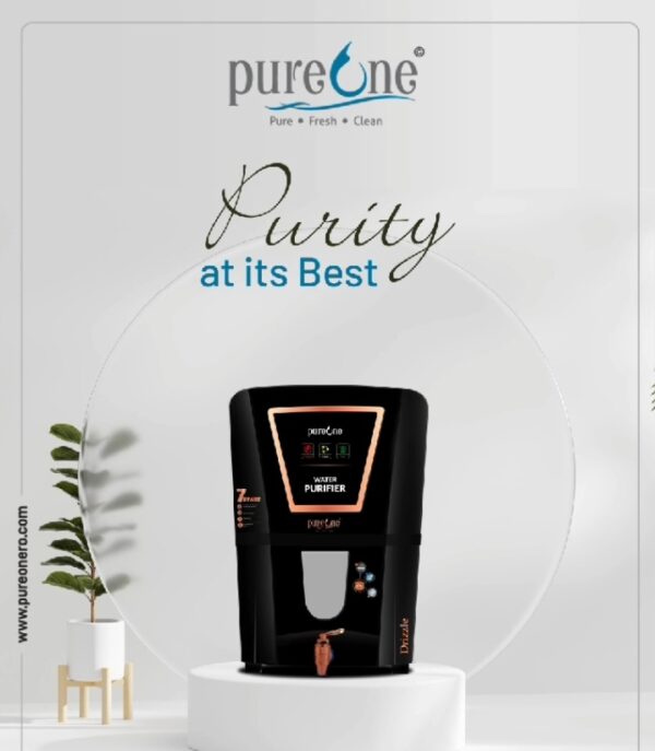 Pureone Drizzle COPPER+RO+UV+TDS 12 L electric borewell water purifier 12 L - Image 6