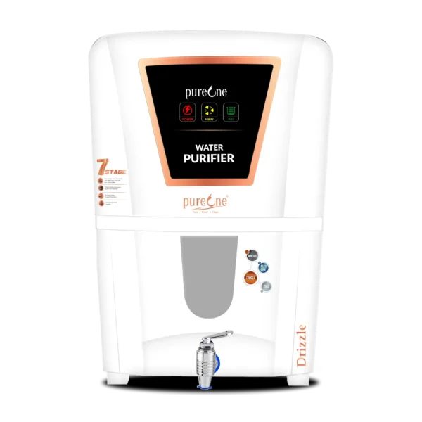 Pureone Drizzle COPPER+RO+UV+TDS 12 L electric borewell water purifier 12 L - Image 2